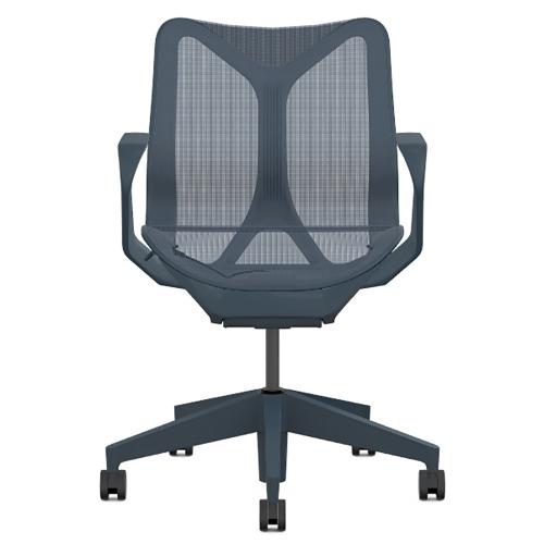 Кресло Herman Miller Cosm, низкая спинка, цвет Nightfall, нерегулируемые подлокотники