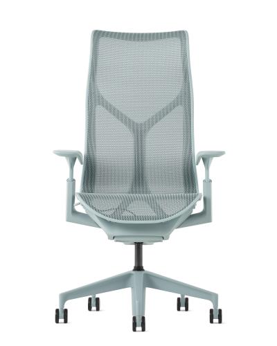 Кресло Herman Miller Cosm, высокая спинка, цвет Glacier, регулируемые подлокотники