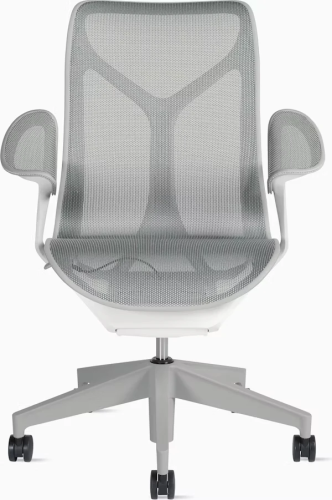 Кресло Herman Miller Cosm, средняя спинка, цвет Mineral, подлокотники «лепестки» (Leaf)