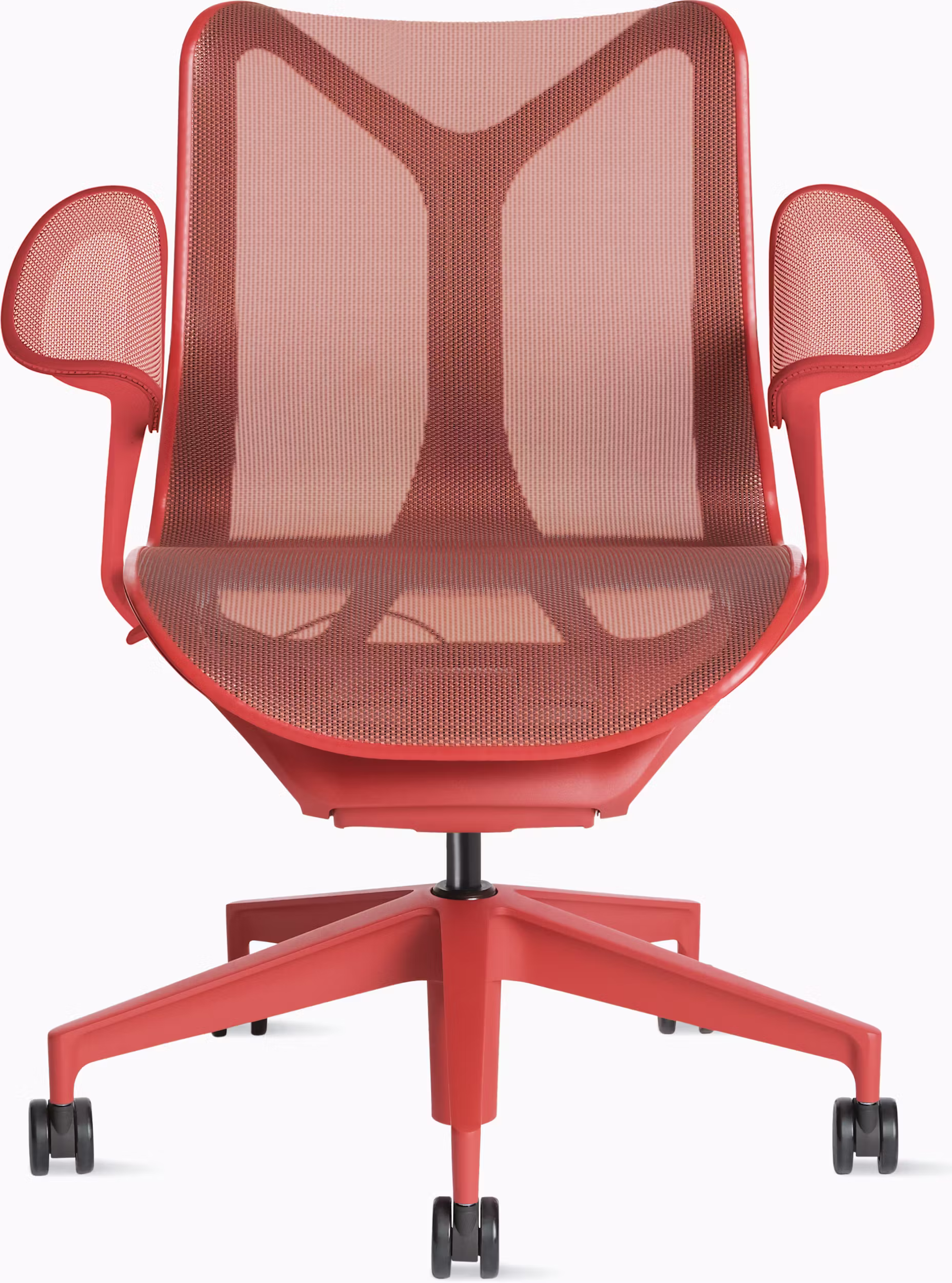 Кресло Herman Miller Cosm, низкая спинка, цвет Canyon, подлокотники «лепестки» (Leaf)