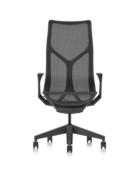 Кресло Herman Miller Cosm, высокая спинка, цвет Graphite, нерегулируемые подлокотники