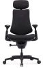 Кресло Libernovo Omni SE/S1, механическая версия, Obsidian Black, 48 cm, глобальная версия, с подставкой под ноги