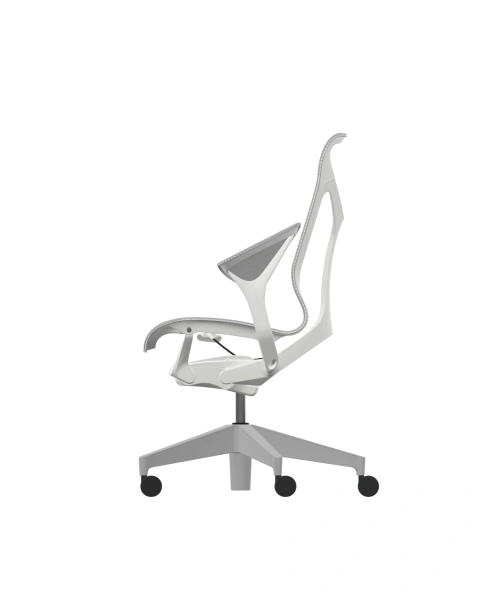 Кресло Herman Miller Cosm, средняя спинка, цвет Mineral, подлокотники «лепестки» (Leaf)