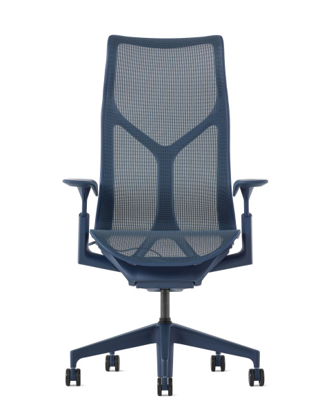 Кресло Herman Miller Cosm, высокая спинка, цвет Nightfall, регулируемые подлокотники