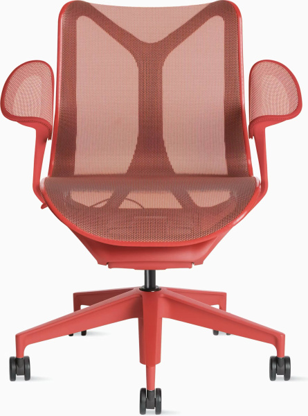 Кресло Herman Miller Cosm, средняя спинка, цвет Canyon, подлокотники «лепестки» (Leaf)