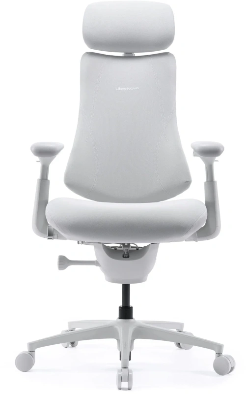 Кресло LiberNovo OC1 PRO Glacier White, 48 см, глобальная версия, с подставкой под ноги
