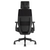 Кресло Steelcase Gesture Onyx / Рlаtinum Меtаlliс с подголовником