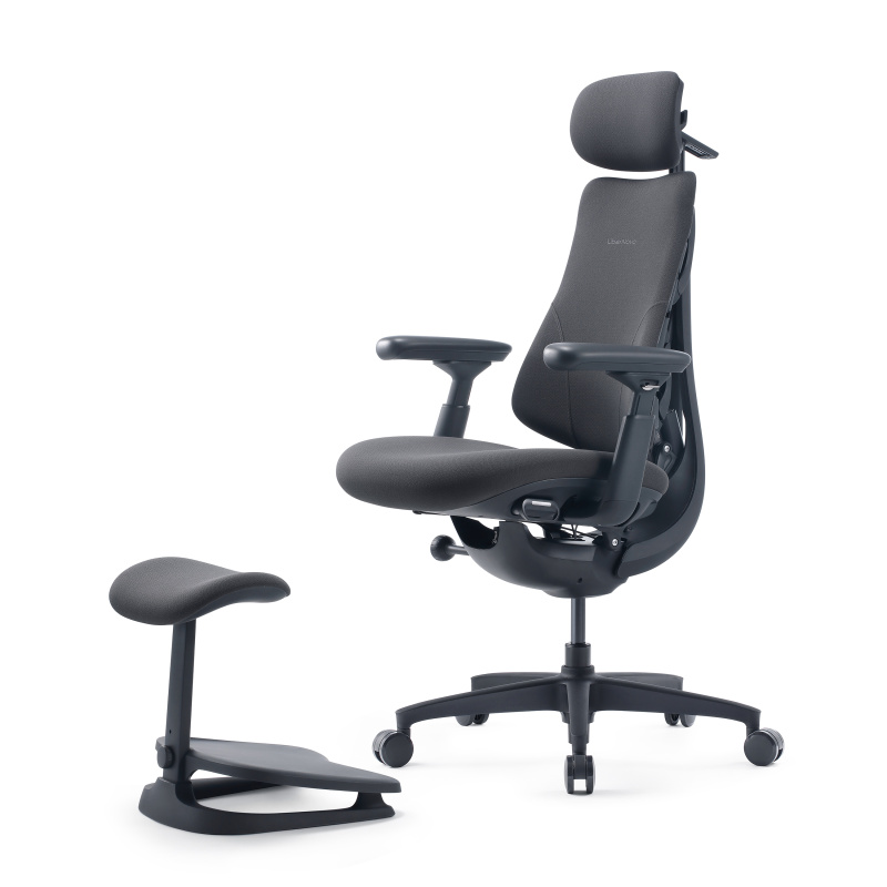 Кресло LiberNovo Dynamic Omni OC1 Gen (обновленная версия), размер 48 см, цвет Graphite, с подставкой для ног. Глобальная версия