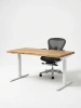 Стол Smart Desk, цвет подстолья белый / черный, размер от 120х60 см до 180х80 см (Белый, 160/80)