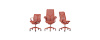 Кресло Herman Miller Cosm, низкая спинка, цвет Canyon, нерегулируемые подлокотники
