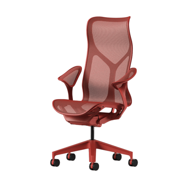 Кресло Herman Miller Cosm, высокая спинка, цвет Canyon, подлокотники «лепестки» (Leaf)