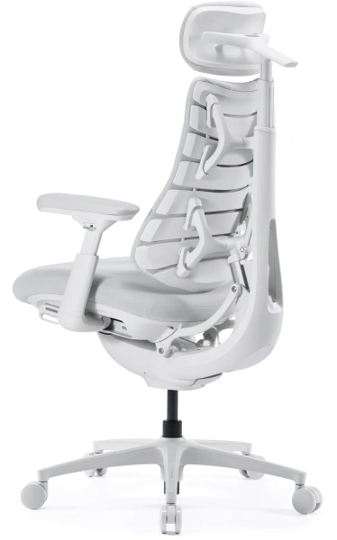 Кресло LiberNovo OC1 PRO Glacier White, 48 см, глобальная версия, с подставкой под ноги